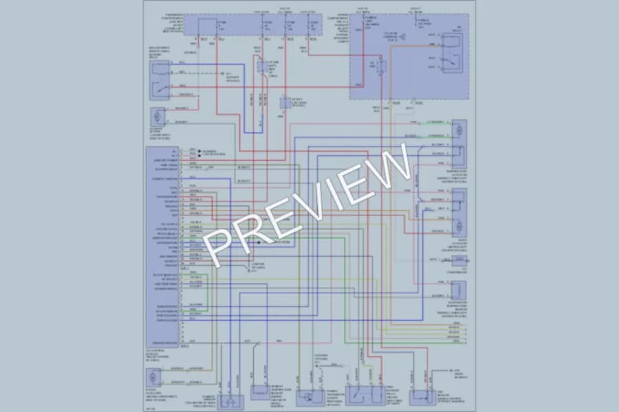 2002 Hyundai Elantra Air Conditioning wiring diagram preview