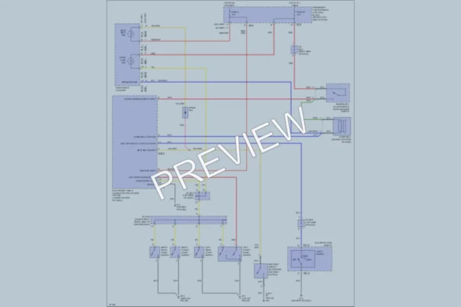 2002 Hyundai Elantra Warning Systems wiring diagram preview