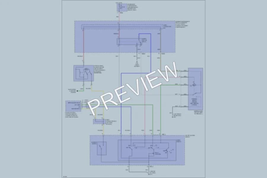 2002 Hyundai Elantra Wiper Washer wiring diagram preview