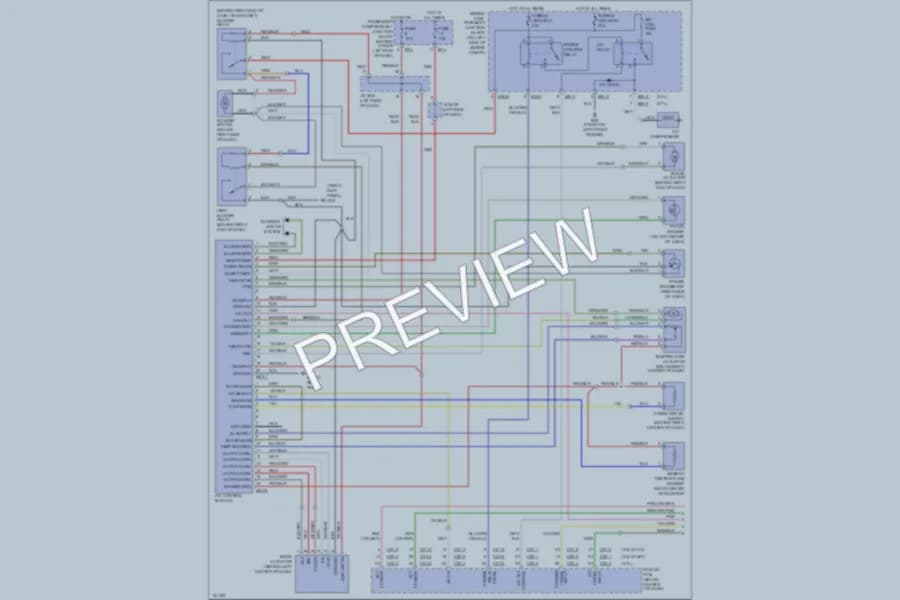 2002 Hyundai SantaFe Air Conditioning wiring diagram preview
