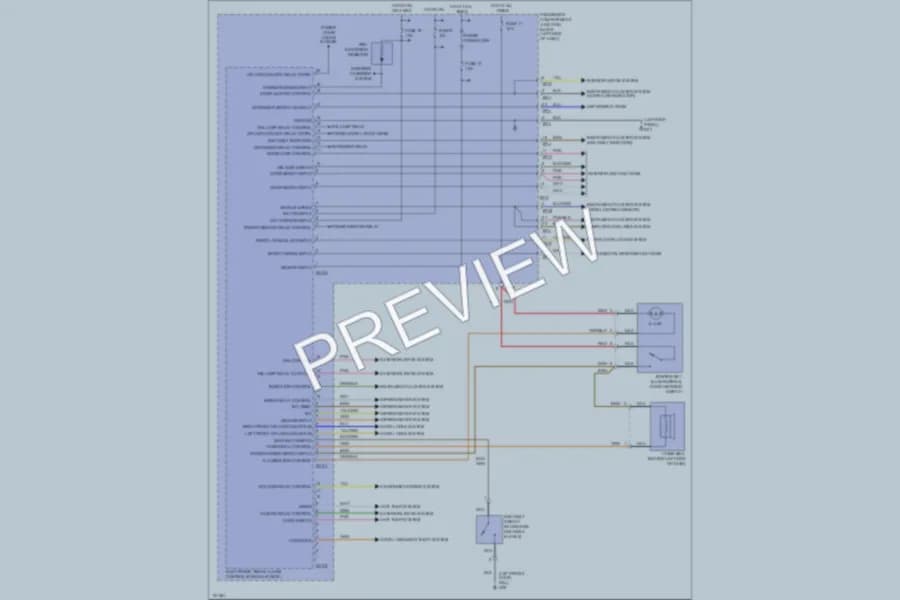 2002 Hyundai SantaFe Body Computer wiring diagram preview