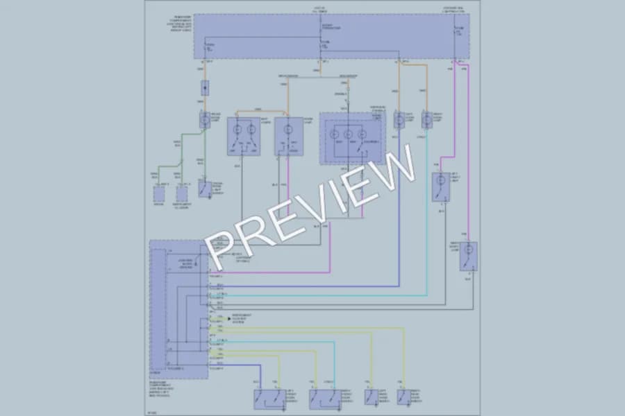 2002 Hyundai Sonata Interior Lights wiring diagram preview