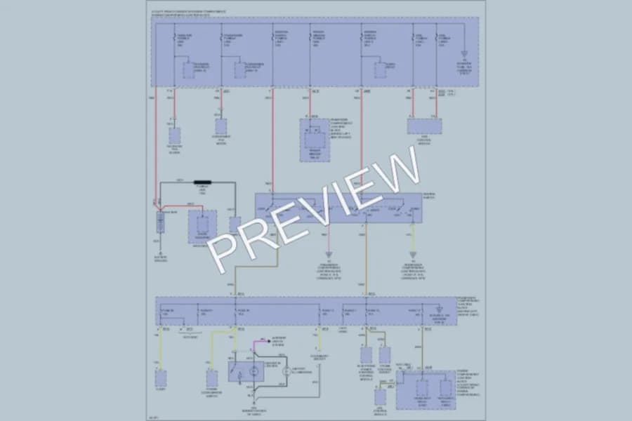 2002 Hyundai Sonata Power Distribution wiring diagram preview