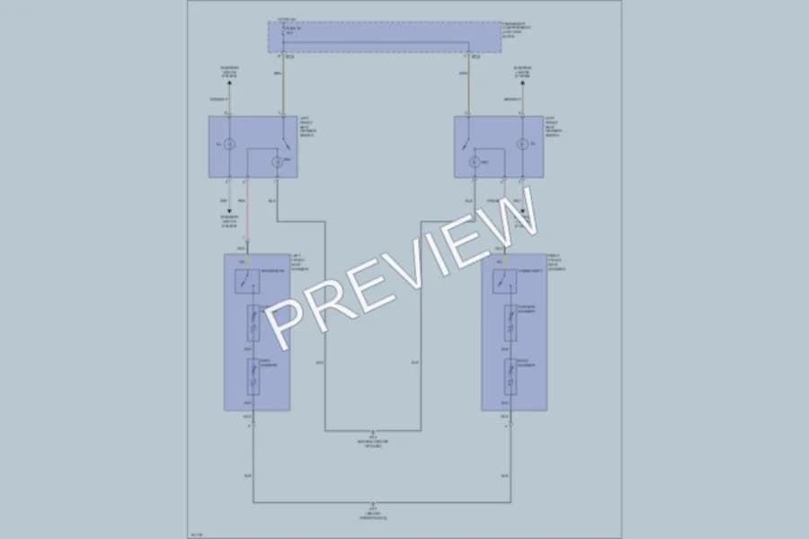 2002 Hyundai Sonata Power Seats wiring diagram preview