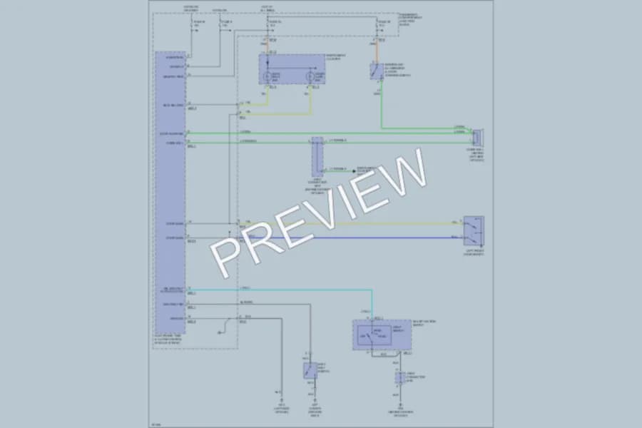 2002 Hyundai Sonata Warning Systems wiring diagram preview