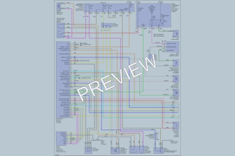2002 Hyundai XG350 Air Conditioning wiring diagram preview