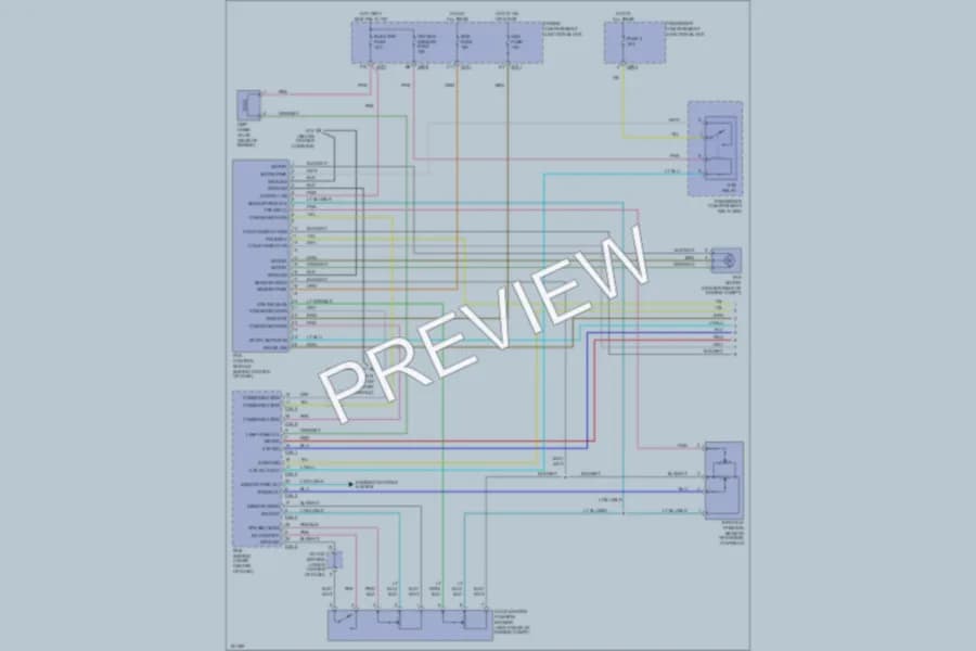 2002 Hyundai XG350 Cruise Control wiring diagram preview