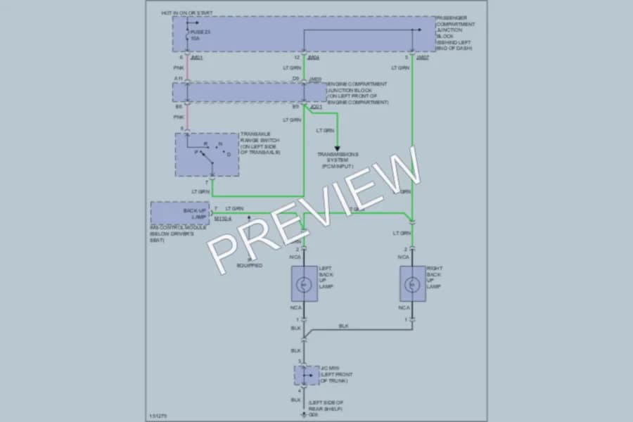 2002 Hyundai XG350 Exterior Lights wiring diagram preview