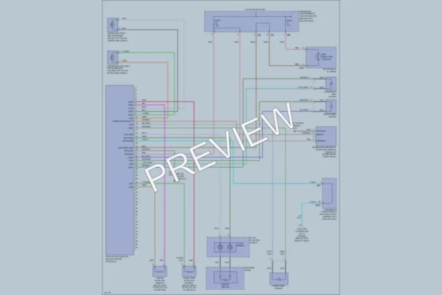 2002 Hyundai XG350 Supplemental Restraints wiring diagram preview