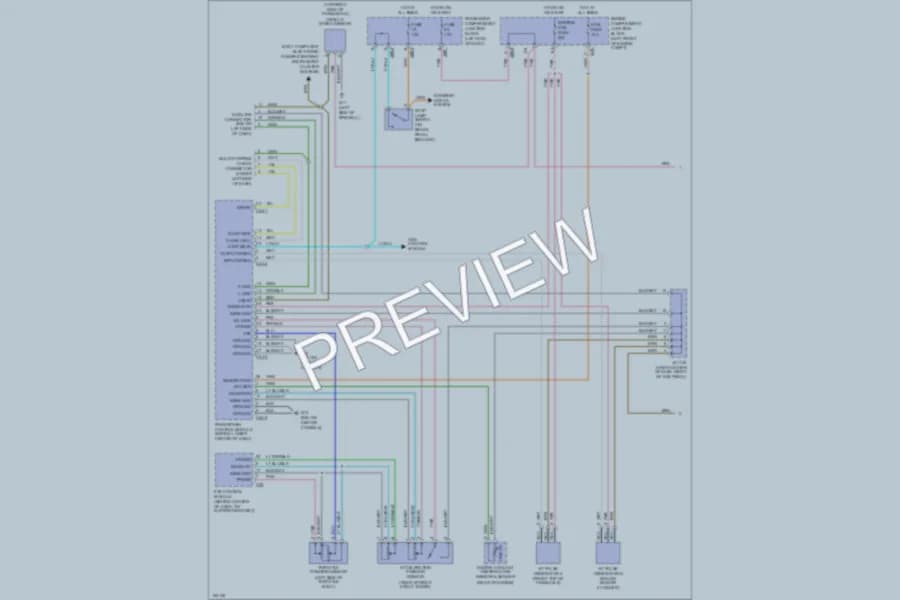 2002 Hyundai XG350 Transmission wiring diagram preview
