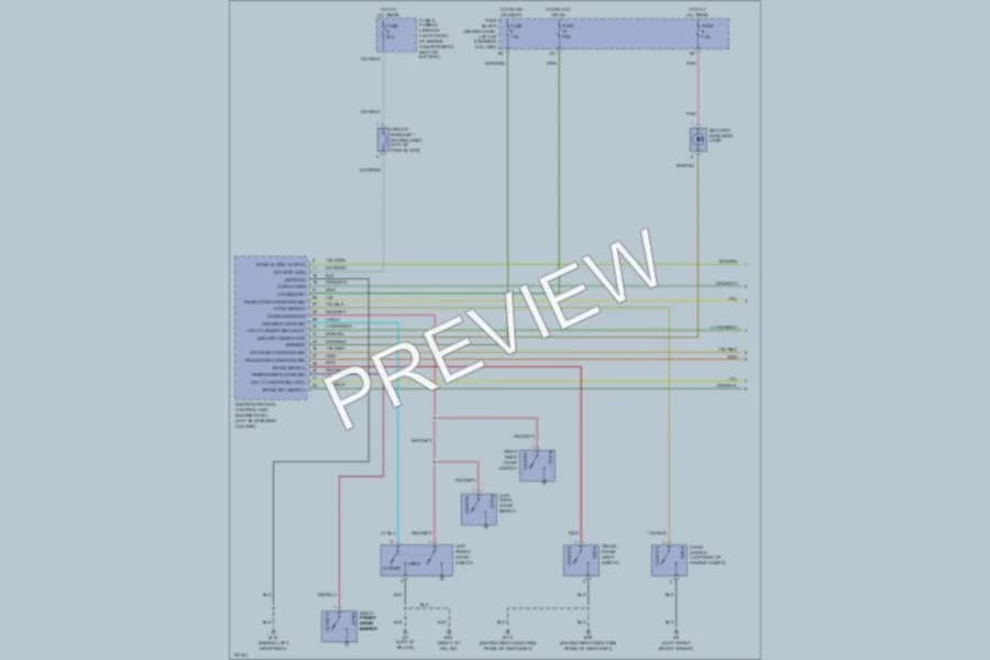 2002 Infiniti G20 Anti Theft wiring diagram preview