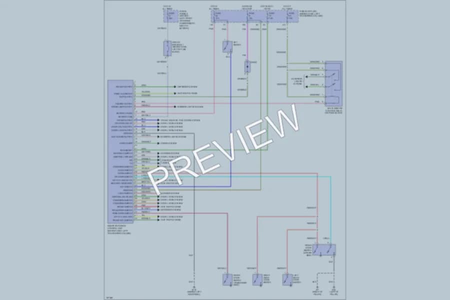 2002 Infiniti G20 Body Computer wiring diagram preview