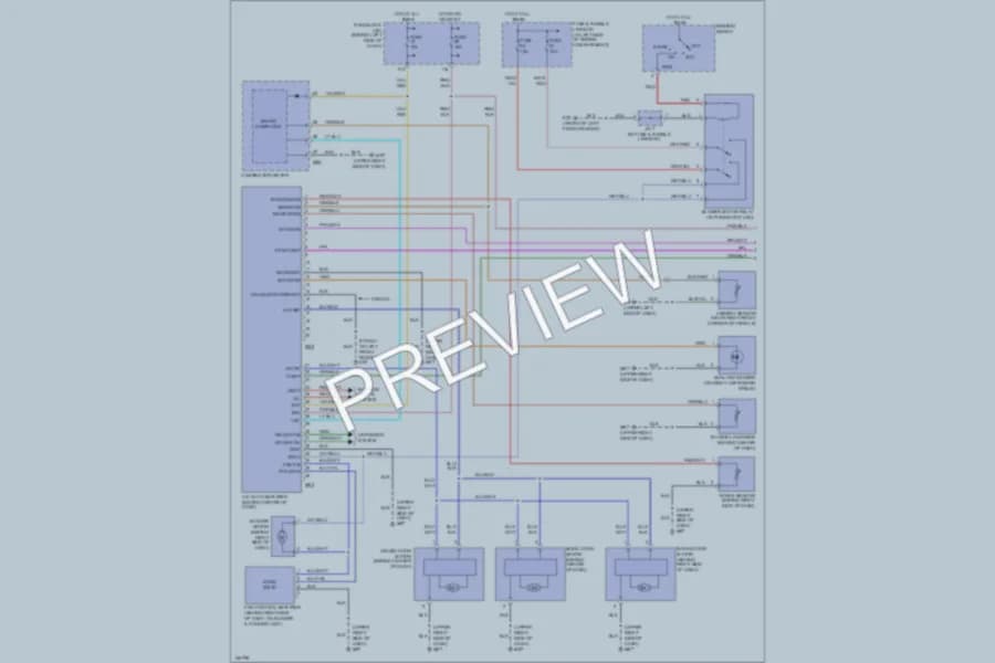 2002 Infiniti I35 Air Conditioning wiring diagram preview