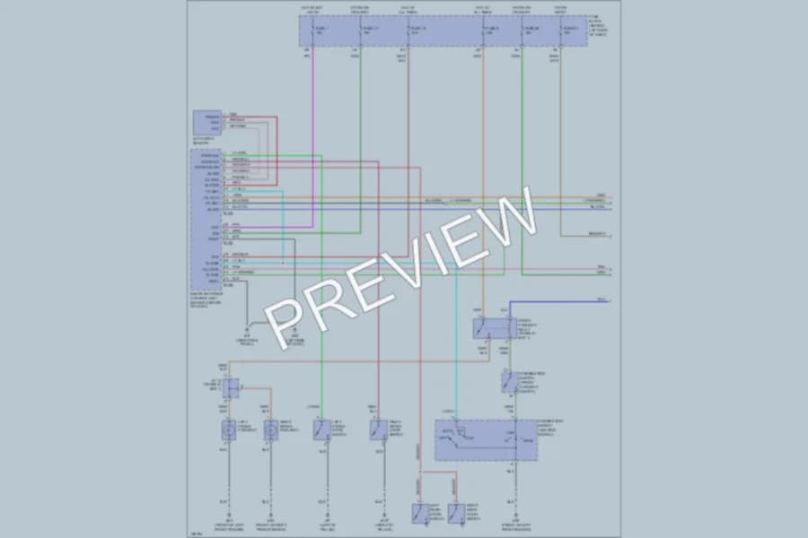 2002 Infiniti I35 Headlights wiring diagram preview