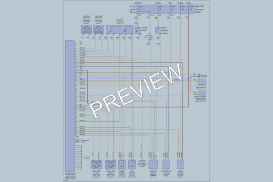 2002 Jaguar SType Anti Lock Brakes wiring diagram preview