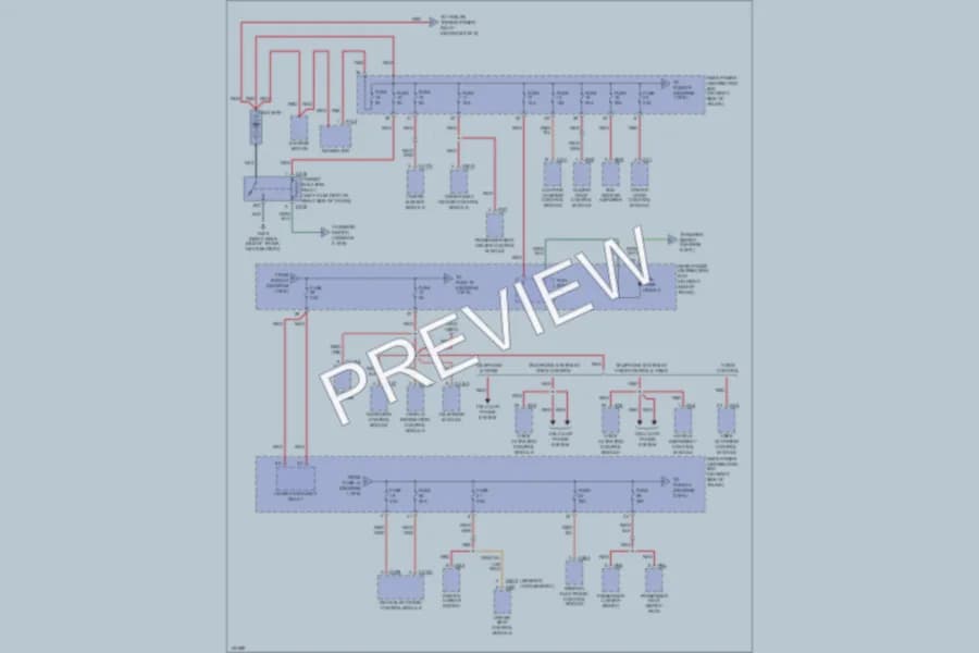 2002 Jaguar SType Power Distribution wiring diagram preview