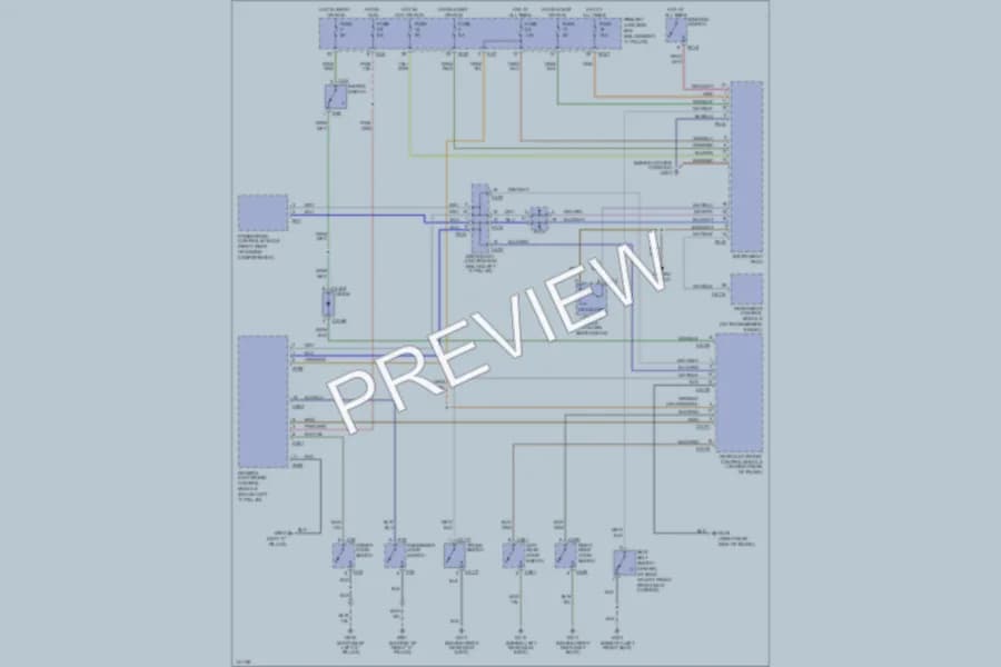 2002 Jaguar SType Warning Systems wiring diagram preview