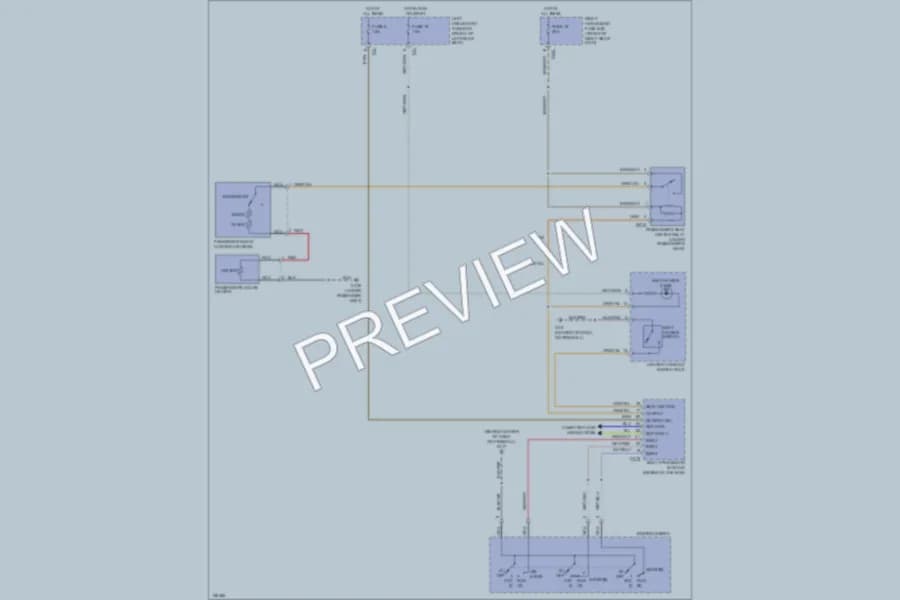 2002 Jaguar VandenPlas Power Seats wiring diagram preview
