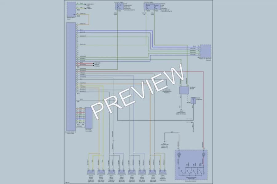 2002 Jaguar VandenPlas Radio wiring diagram preview