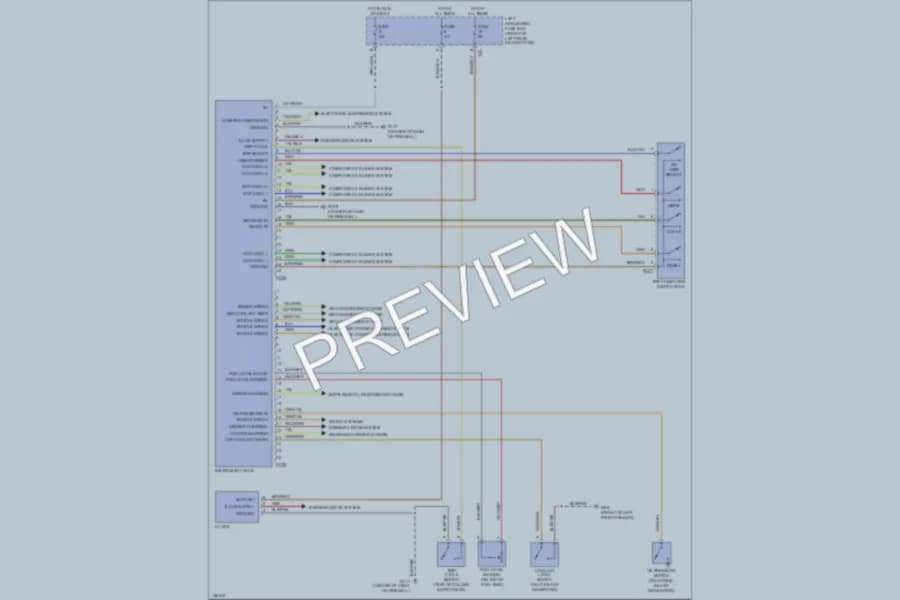 2002 Jaguar XJ8 Instrument Cluster wiring diagram preview