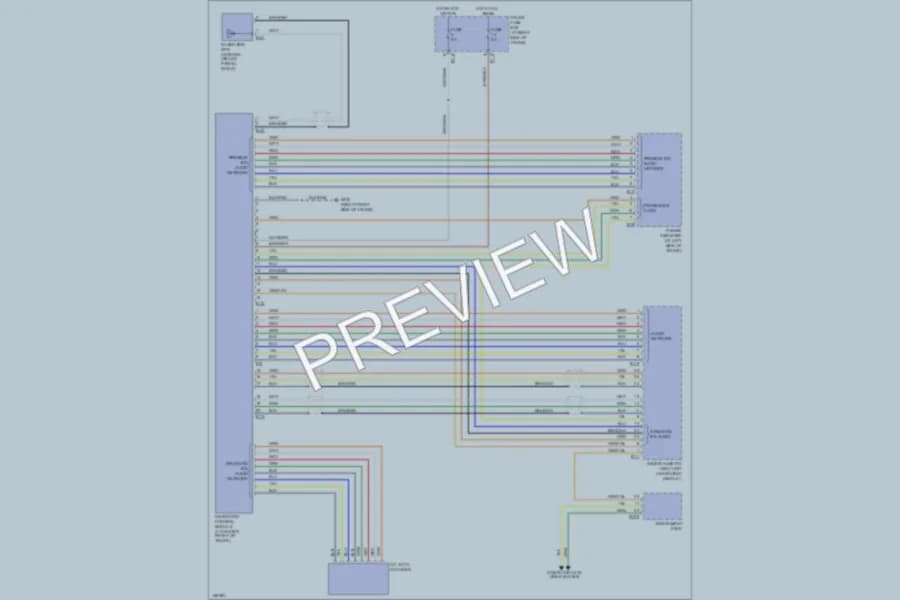 2002 Jaguar XJ8 Navigation wiring diagram preview