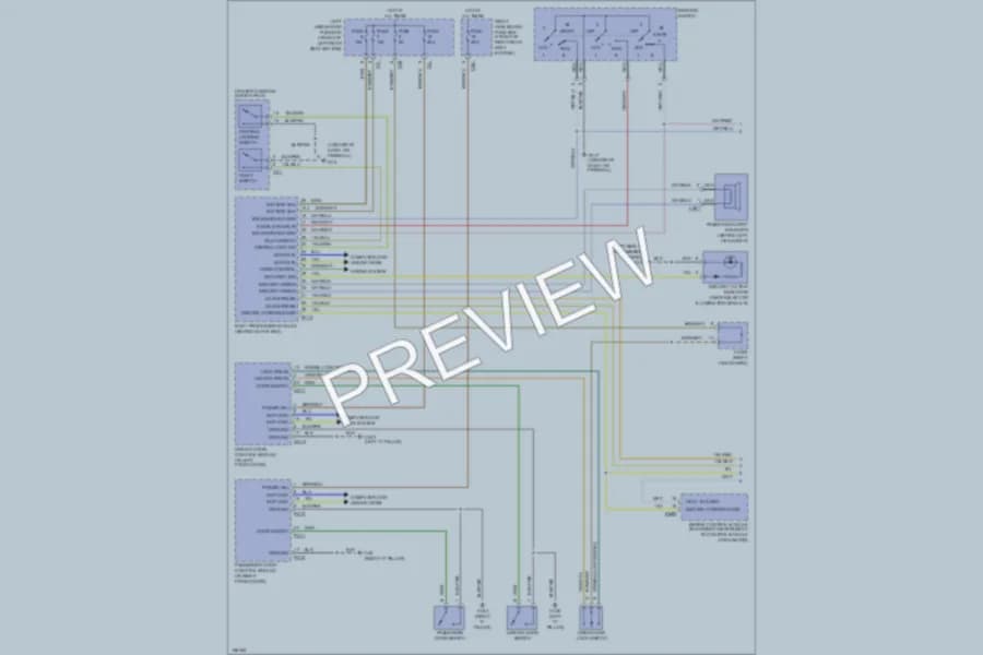 2002 Jaguar XJR Anti Theft wiring diagram preview