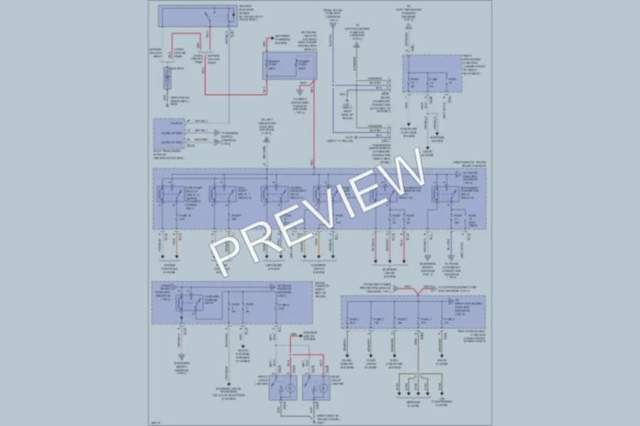2002 Jaguar XJSport Power Distribution wiring diagram preview