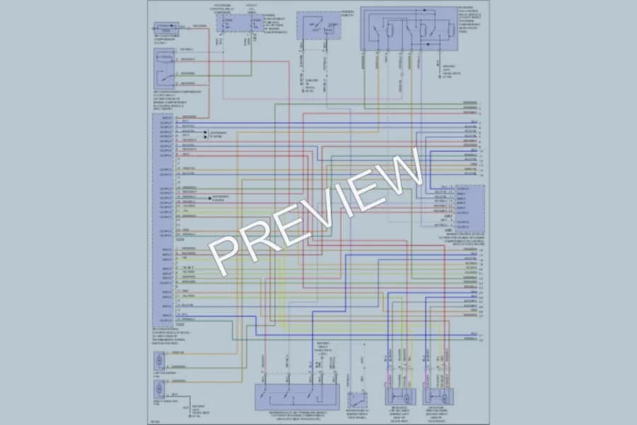 2002 Jaguar XJSuper Air Conditioning wiring diagram preview
