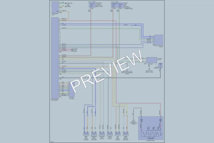 2002 Jaguar XK8 Radio wiring diagram preview