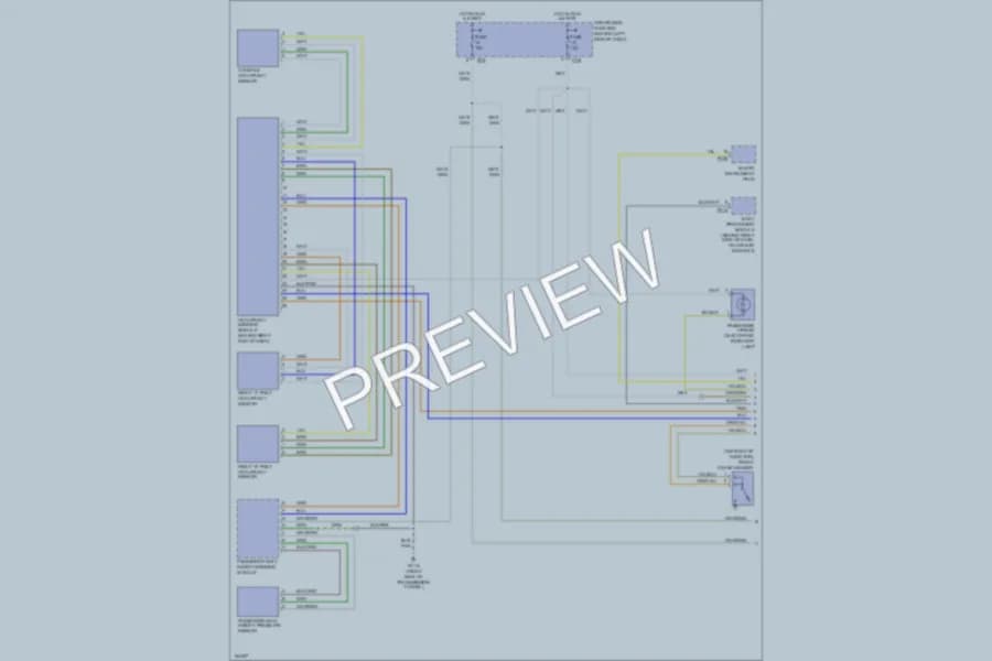 2002 Jaguar XK8 Supplemental Restraints wiring diagram preview