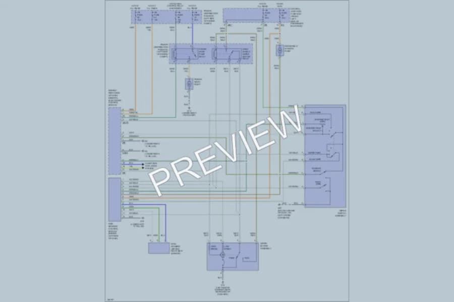 2002 Jaguar XType Wiper Washer wiring diagram preview