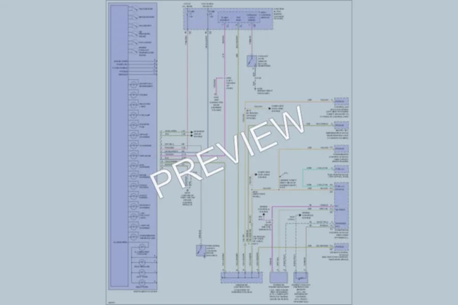 2002 Jeep GrandCherokee Instrument Cluster wiring diagram preview