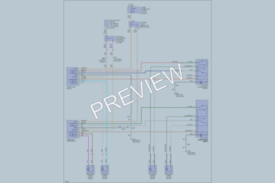 2002 Jeep GrandCherokee Power Windows wiring diagram preview