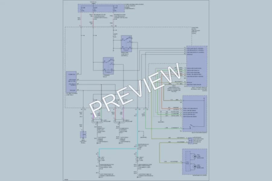 2002 Jeep Liberty Headlights wiring diagram preview