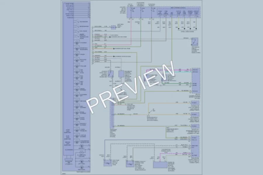 2002 Jeep Liberty Instrument Cluster wiring diagram preview