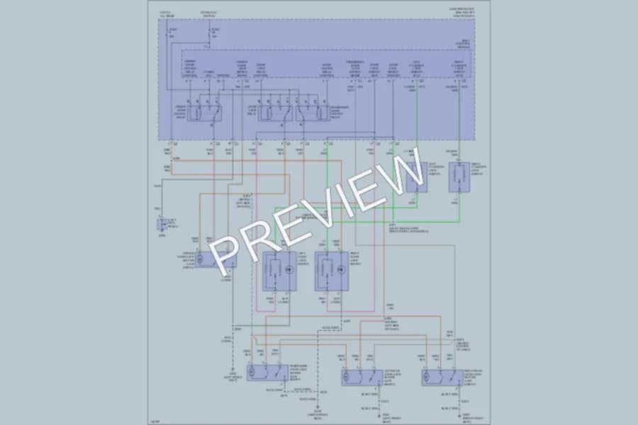 2002 Jeep Liberty Power Door Locks wiring diagram preview