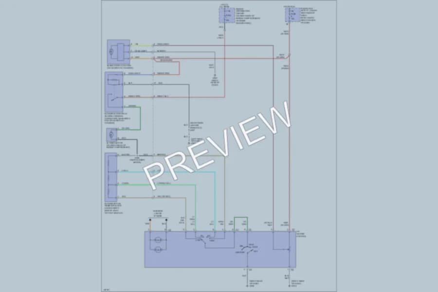 2002 Jeep Wrangler Air Conditioning wiring diagram preview
