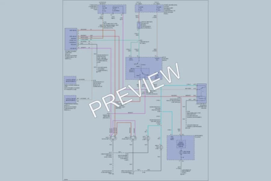 2002 Jeep Wrangler Headlights wiring diagram preview