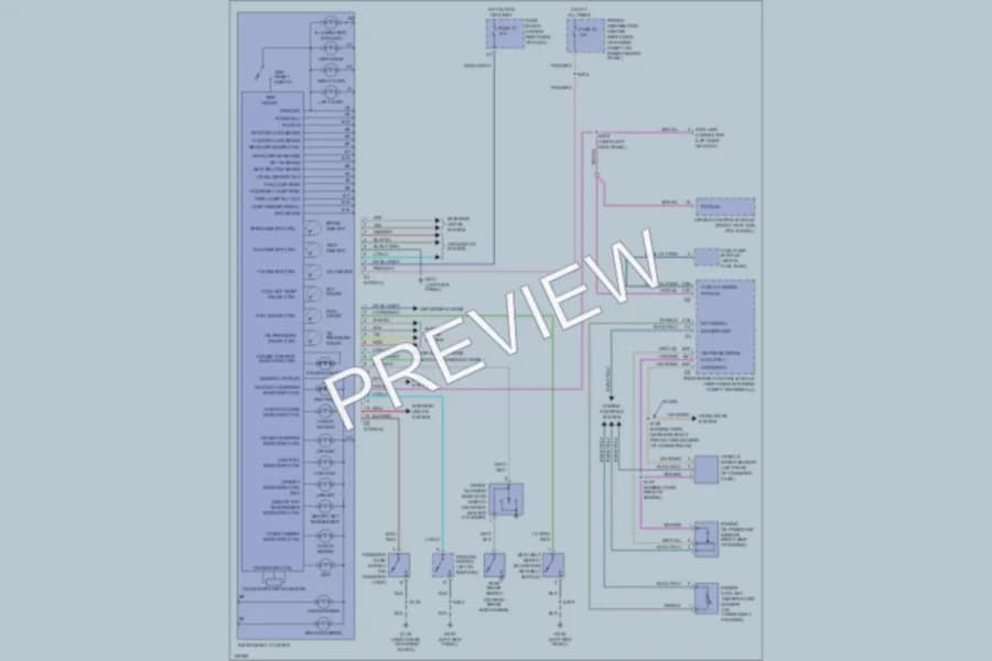 2002 Jeep Wrangler Instrument Cluster wiring diagram preview