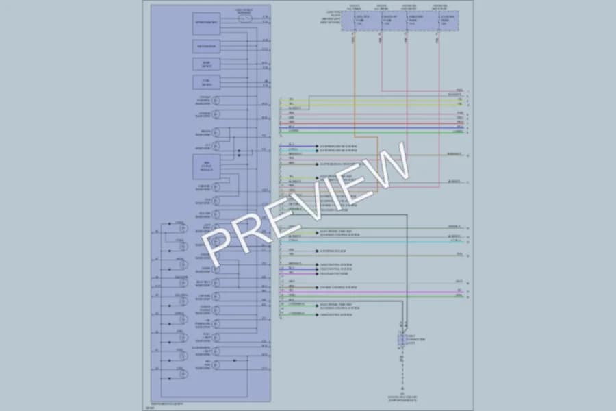 2002 Kia Optima Instrument Cluster wiring diagram preview