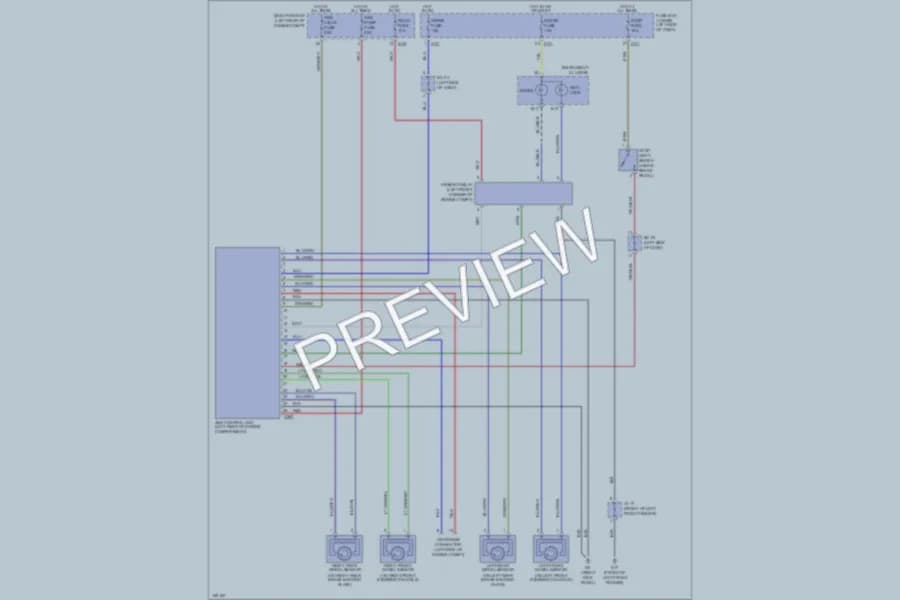 2002 Kia RioCinco Anti Lock Brakes wiring diagram preview