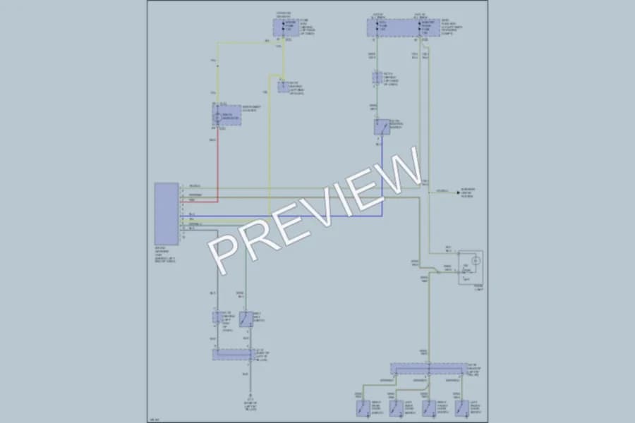 2002 Kia RioCinco Warning Systems wiring diagram preview