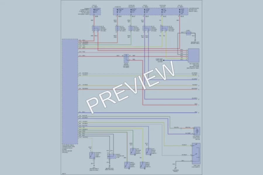 2002 Kia Sedona Anti Theft wiring diagram preview