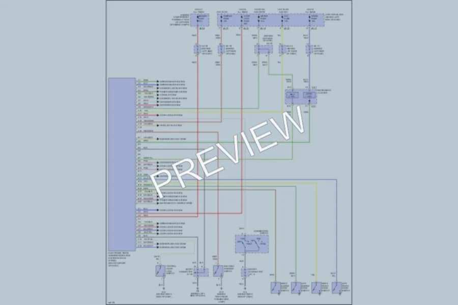 2002 Kia Sedona Body Computer wiring diagram preview