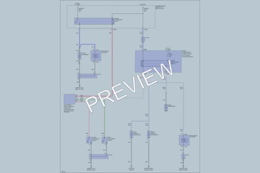 2002 Kia Sedona Defoggers wiring diagram preview