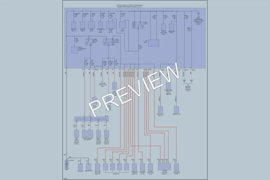 2002 Kia Spectra Power Distribution wiring diagram preview