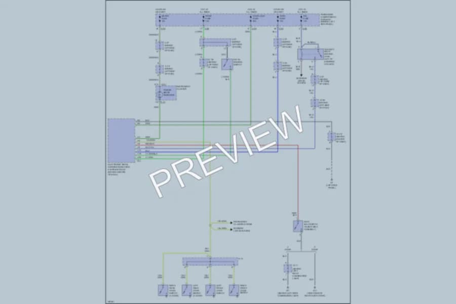 2002 Kia Sportage Warning Systems wiring diagram preview