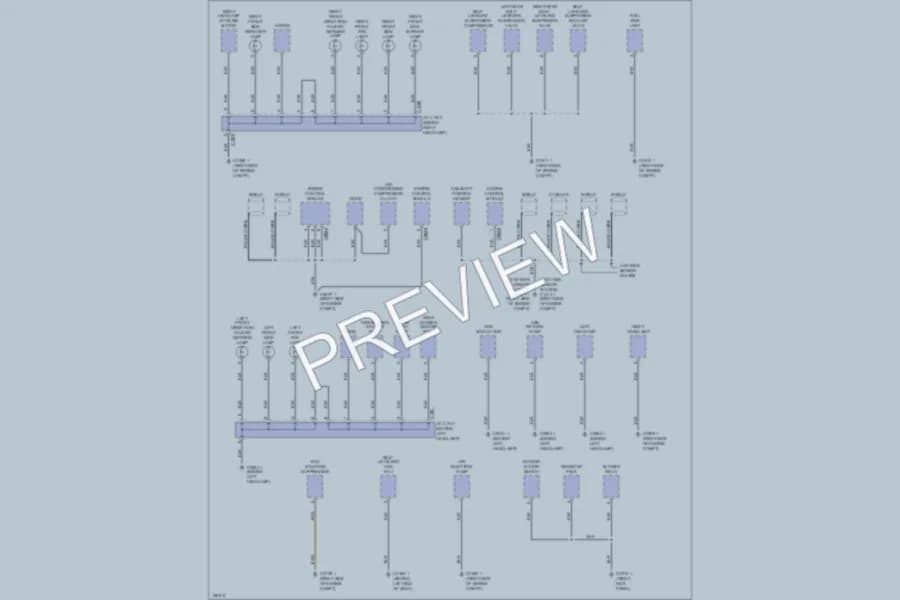 2002 LandRover Discovery Ground Distribution wiring diagram preview