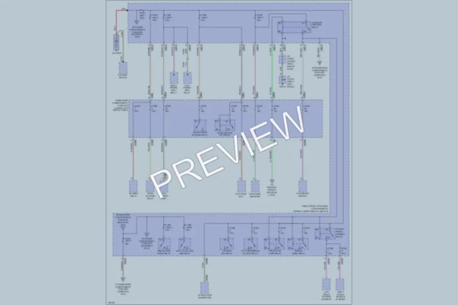2002 LandRover Discovery Power Distribution wiring diagram preview