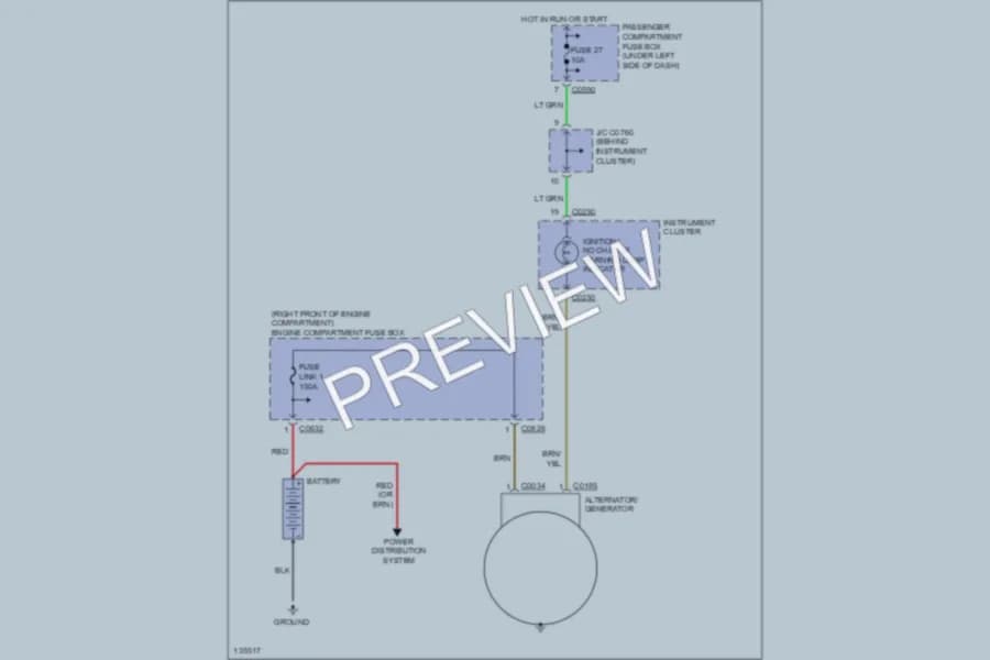 2002 LandRover Discovery Starting Charging wiring diagram preview
